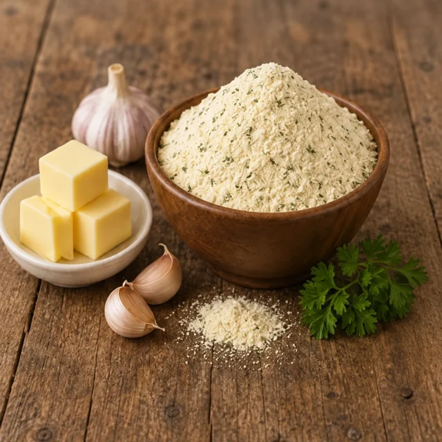 پودر سیر و کره پیزارلا